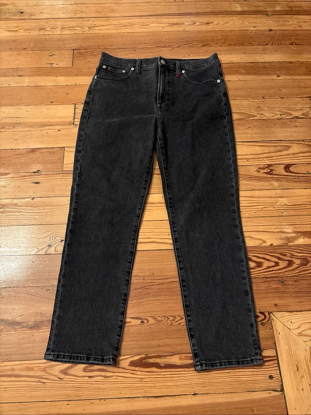 Madewell The Perfect Vintage Jean MD711 Lunar Wash High Rise Black Size 29 Gray